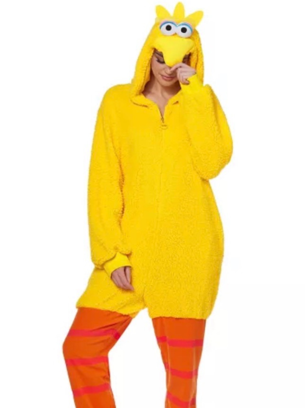 Big bird adult costume Halloween size large